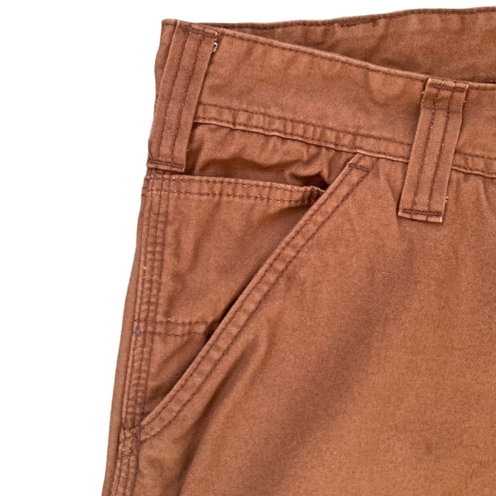 Chocoolate Canvas Painter Utility High Rise Pants in Rust - Picture 7 of 11
